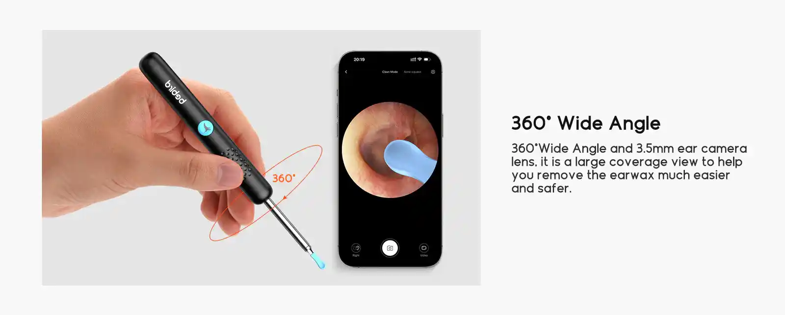 Bebird R1 Earwax Removal Kit with waterproof silicone tips