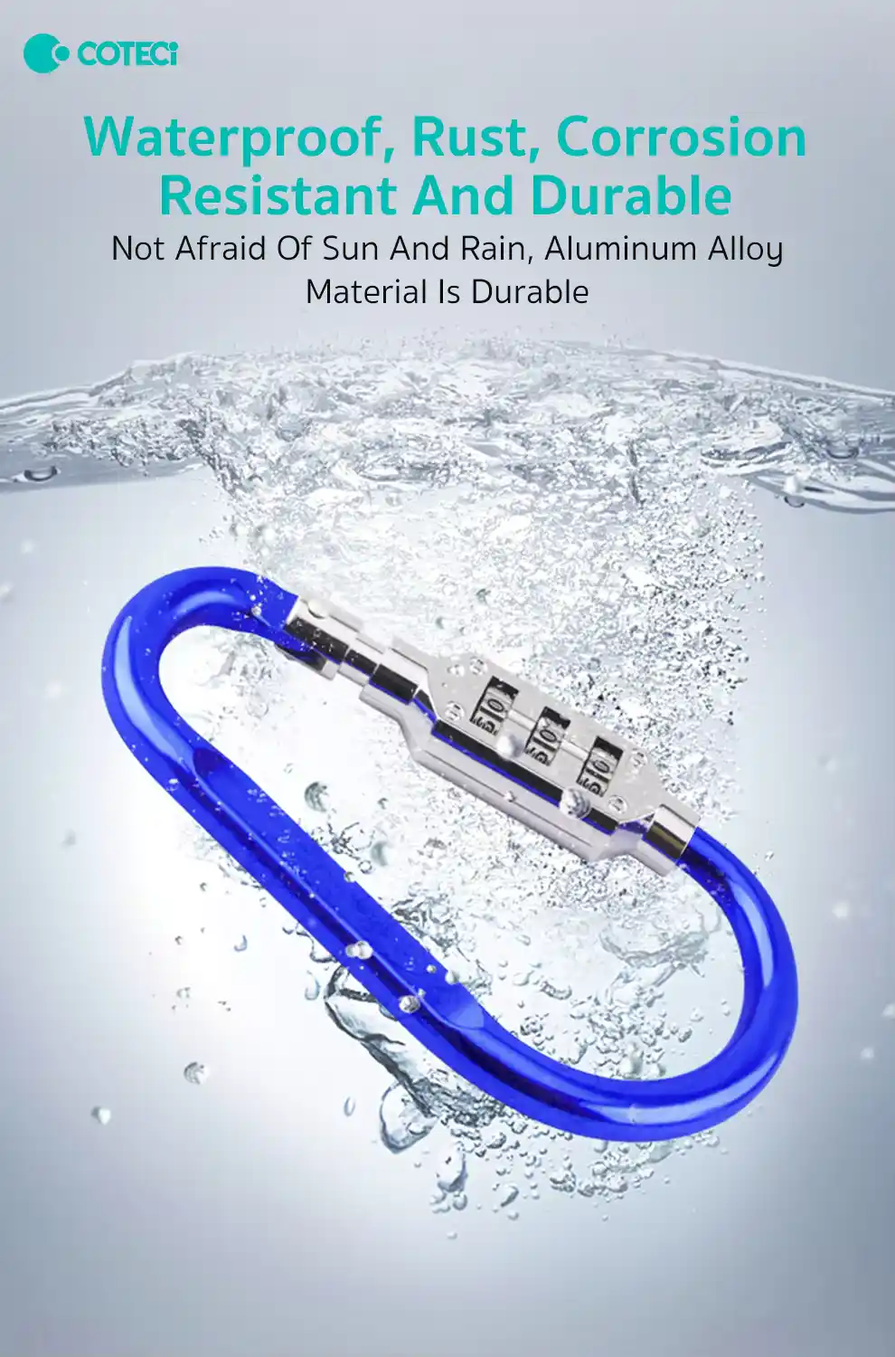 COTECi TR-003/TR-002 anti-theft D-hook lock for luggage