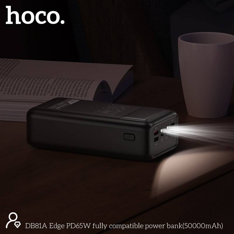 Hoco DB81A 65W PD Power Bank 50000mAh dual Type-C output support