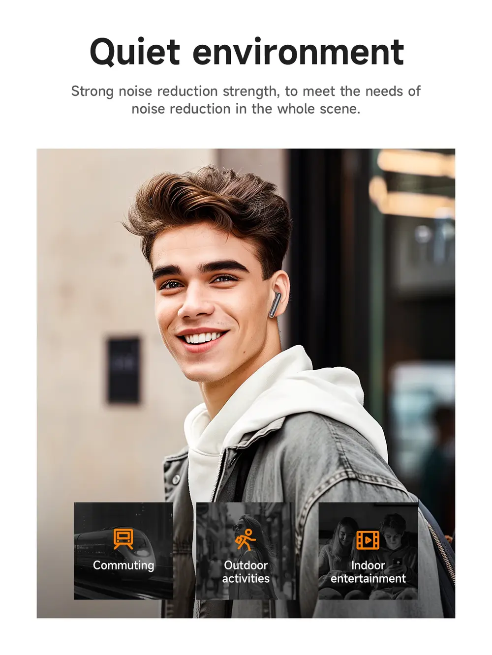 HOCO EQ10 Plus earbuds with ANC noise cancellation