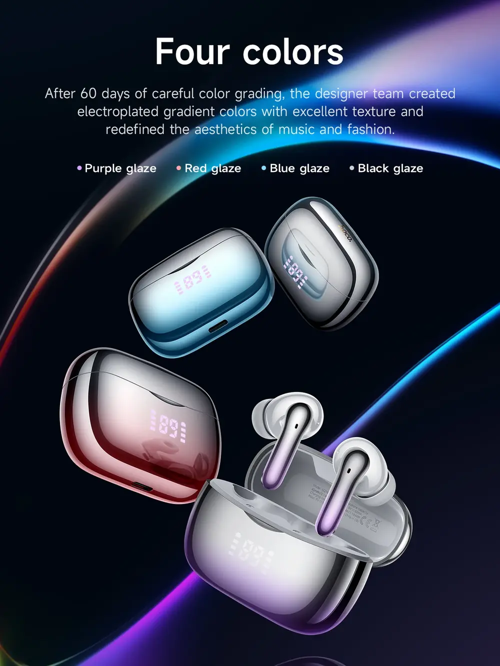 Hoco EQ16 ANC earbuds 13mm driver immersive sound