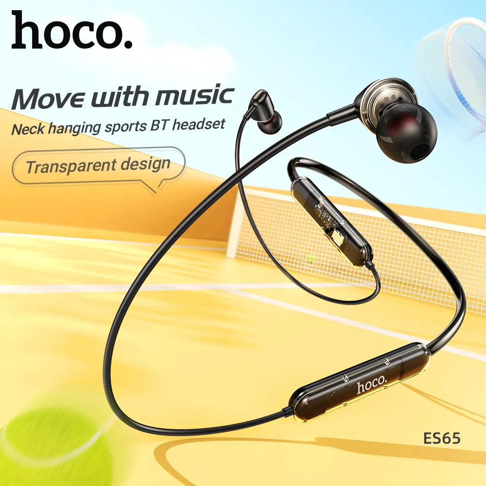 HOCO ES65 Crystal Neckband sweat-resistant ergonomic wireless headphones