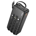Hoco J146B Night Tide 30000mAh power bank with 4 built-in charging cables