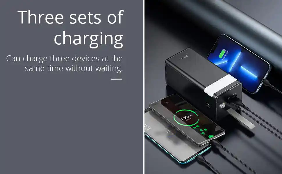 Hoco J86 PD 20W USB-C power bank with flame retardant ABS PC body