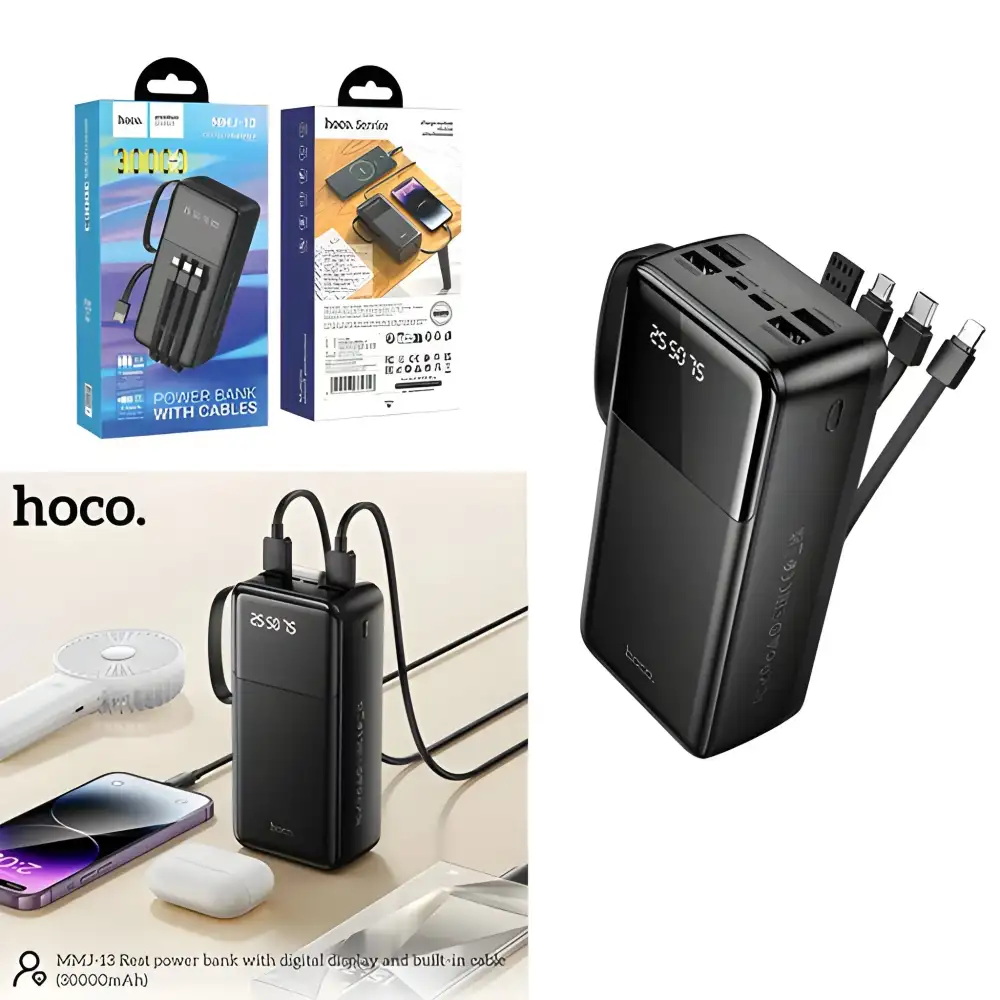 Hoco MMJ13 Rest 30000mAh Power Bank digital LED display battery percentage