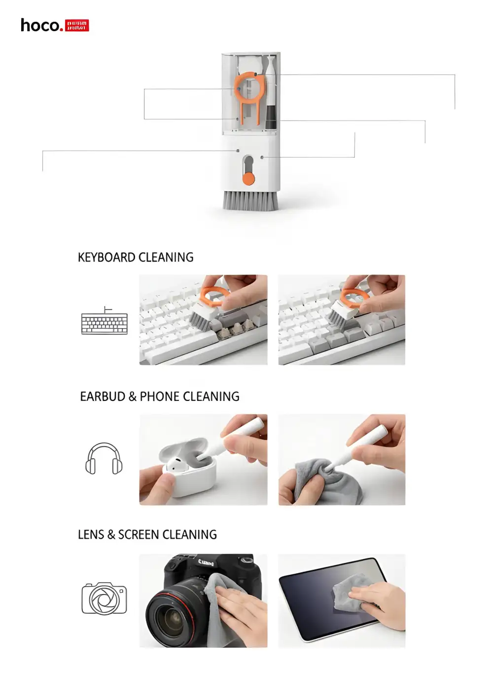 Hoco UT2 Digital Cleaning Kit for smartphones and tablets
