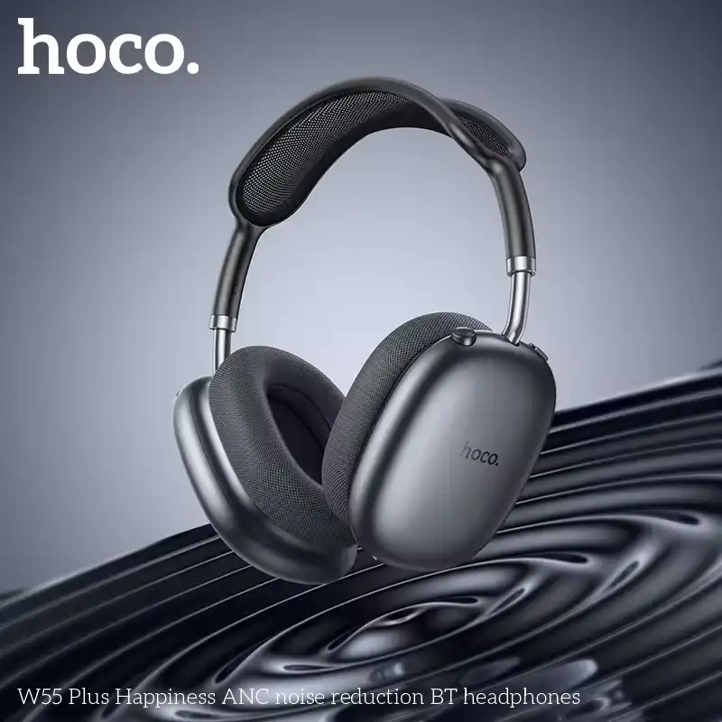 Hoco W55 Plus ANC over-ear wireless headphones with active noise cancellation