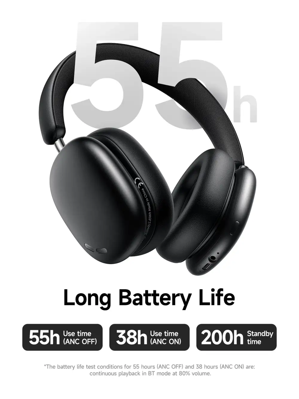 Hoco W63 ANC Bluetooth headphones for travel and commuting