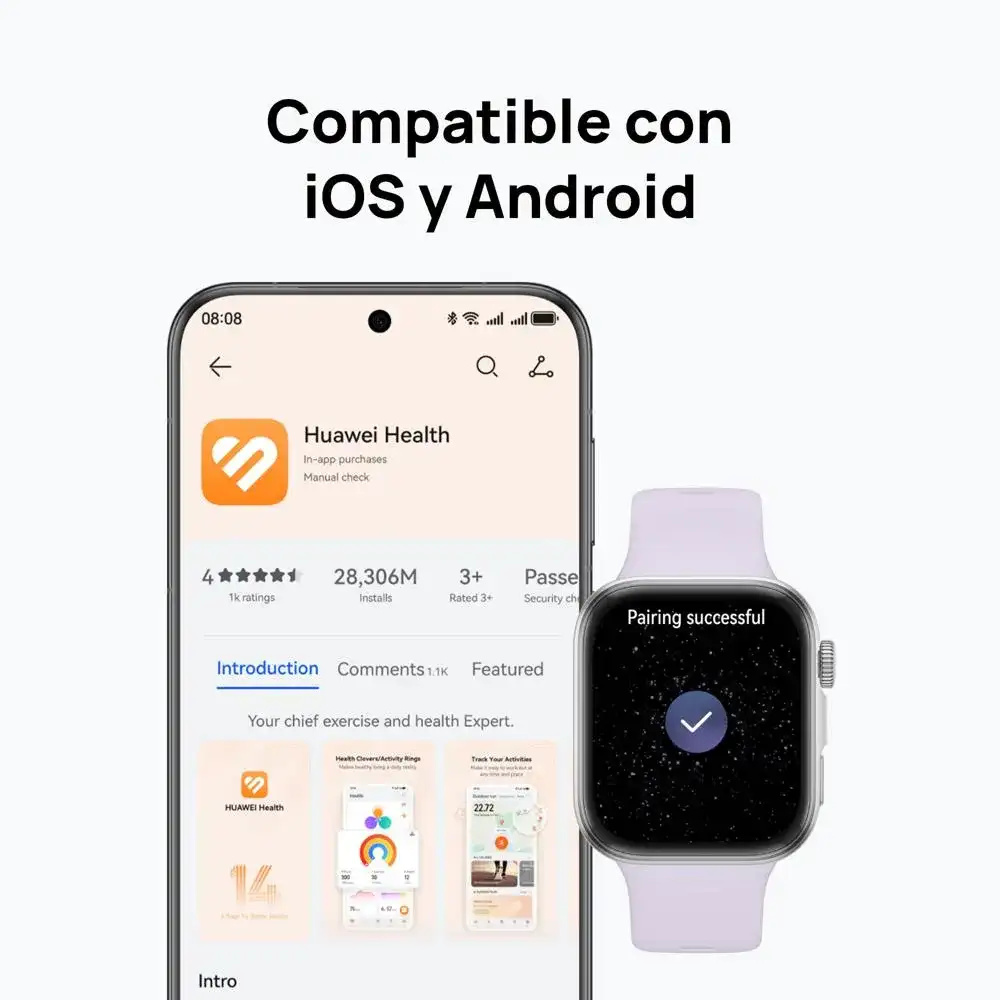 Watch Fit 4 Fitness Smartwatch with GPS and heart rate monitor