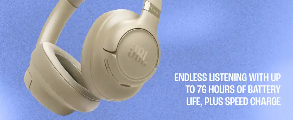 JBL Tune 730BT over ear wireless headphones black