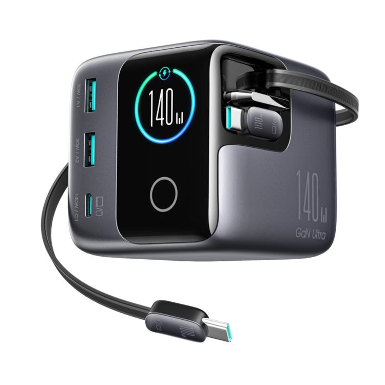 joyroom-jr-trd01-podix-140w-gan-charger (3) JOYROOM JR-TRD01 PODIX 140W 5-Port GaN Charger – Multi-Function USB Charging Station for Home/Office - Image 1