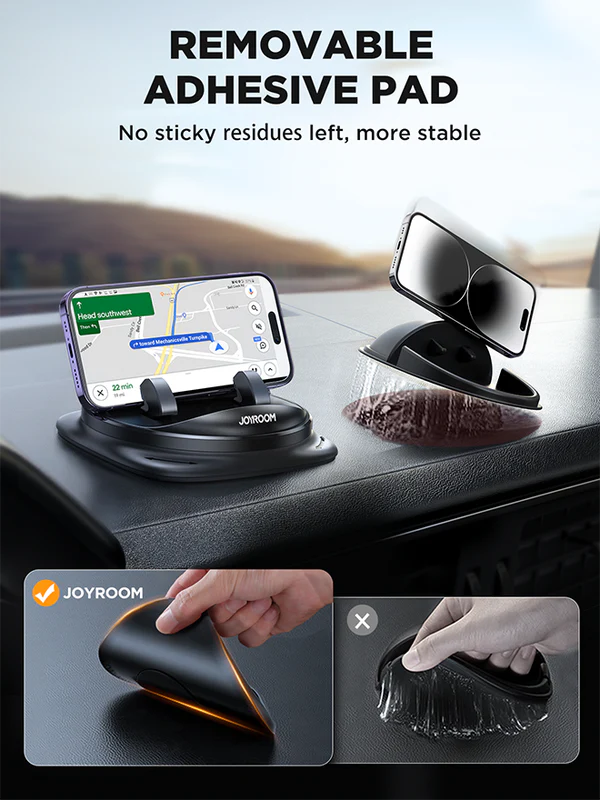 Joyroom JR-ZS354 phone holder showing one-handed use