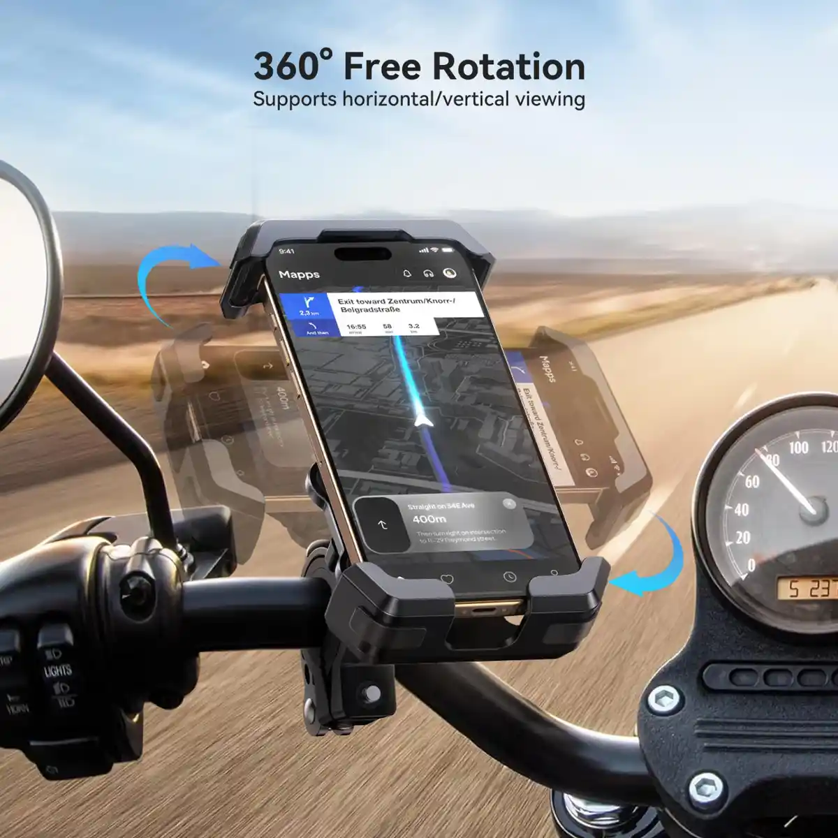 Joyroom JR-ZS428 Shockproof Bike Phone Mount for motorcycles and bicycles