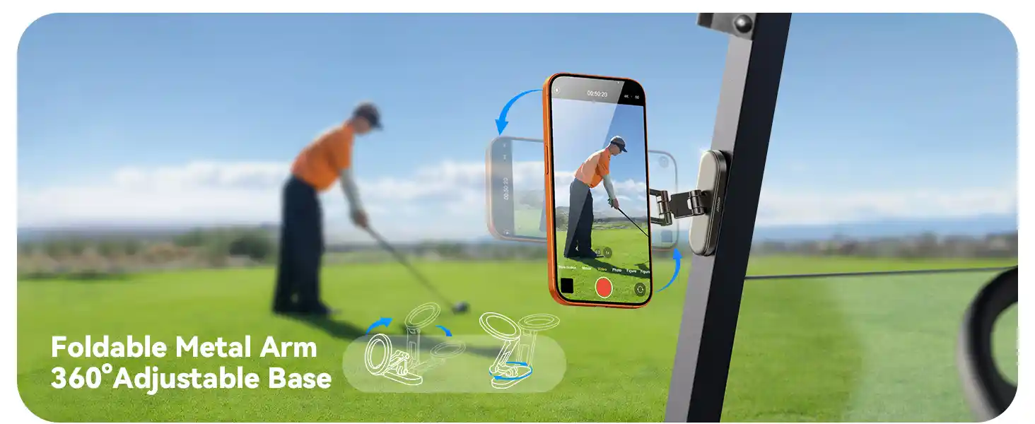 JOYROOM JR-ZS520 Golf Cart Magnetic Phone Holder with triple folding arm