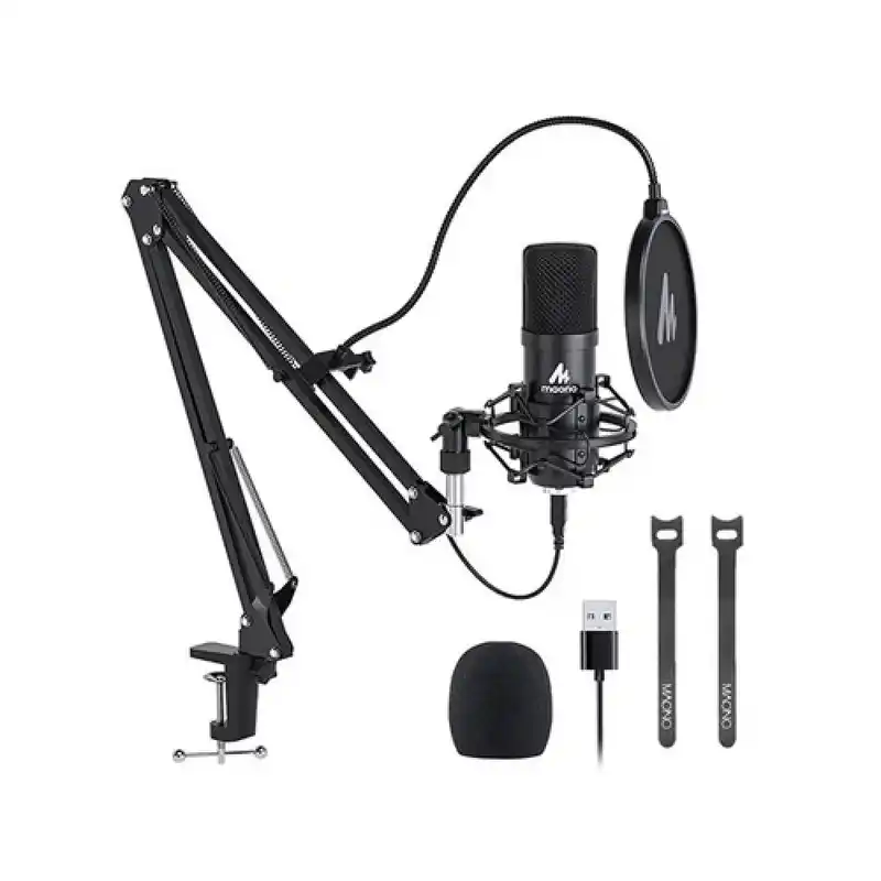maono-au-a04-usb-microphone-kit (1) MAONO AU-A04 USB Microphone Kit – 192kHz/24Bit Cardioid Microphone for Home Studio & Podcasting - Image 1