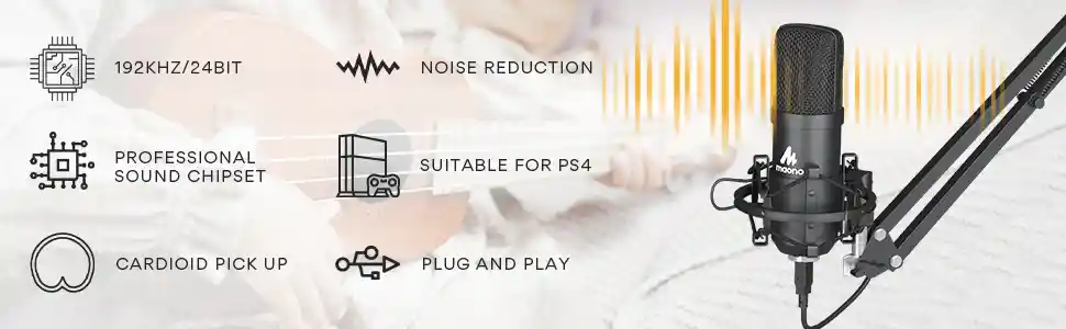 maono au-a04 plug and play usb microphone