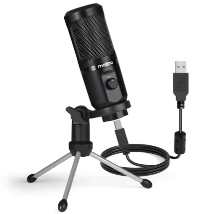 Maono AU-PM461TR Gaming Microphone Lite Bundle USB condenser mic setup on tripod