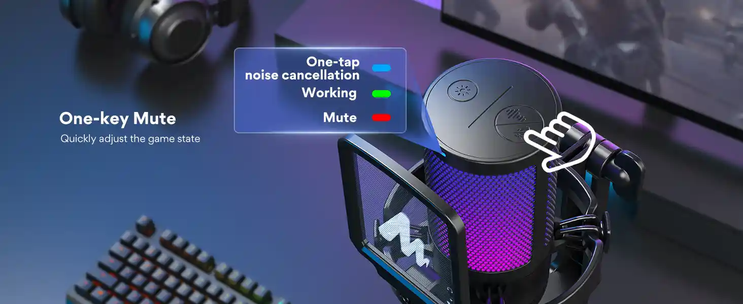 MAONO DGM20 RGB streaming microphone