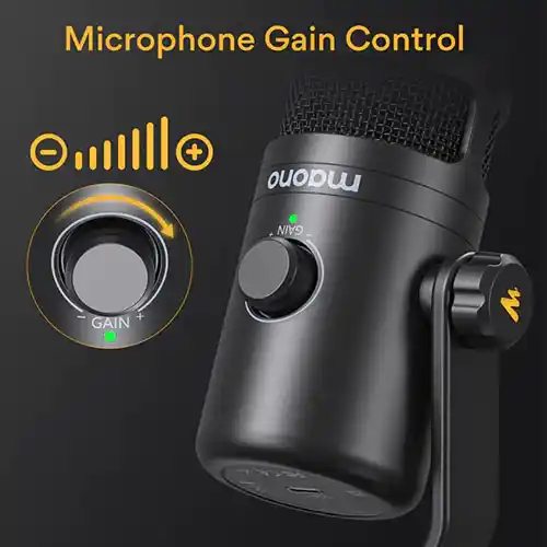 MAONO PD100U USB Dynamic Microphone full view