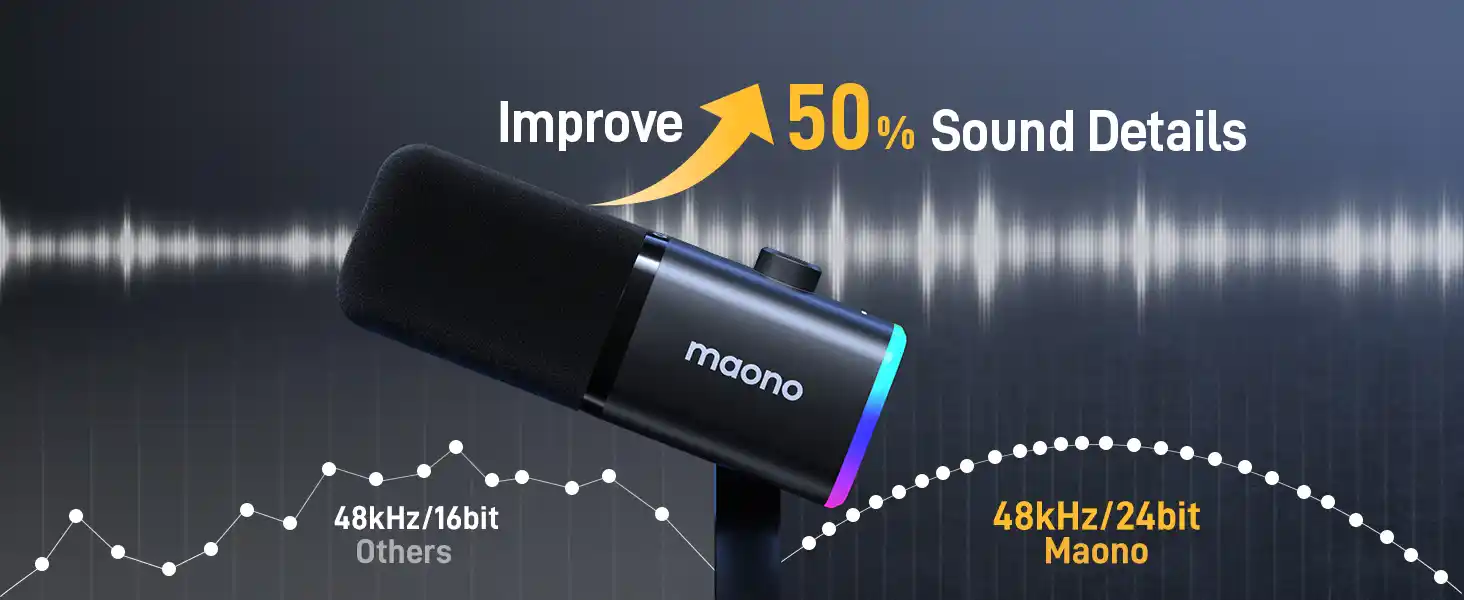 MAONO PD100X USB/XLR Dynamic Microphone for podcasting