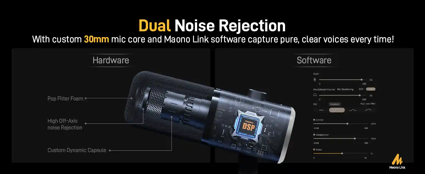 MAONO PD100X gaming microphone with USB/XLR output