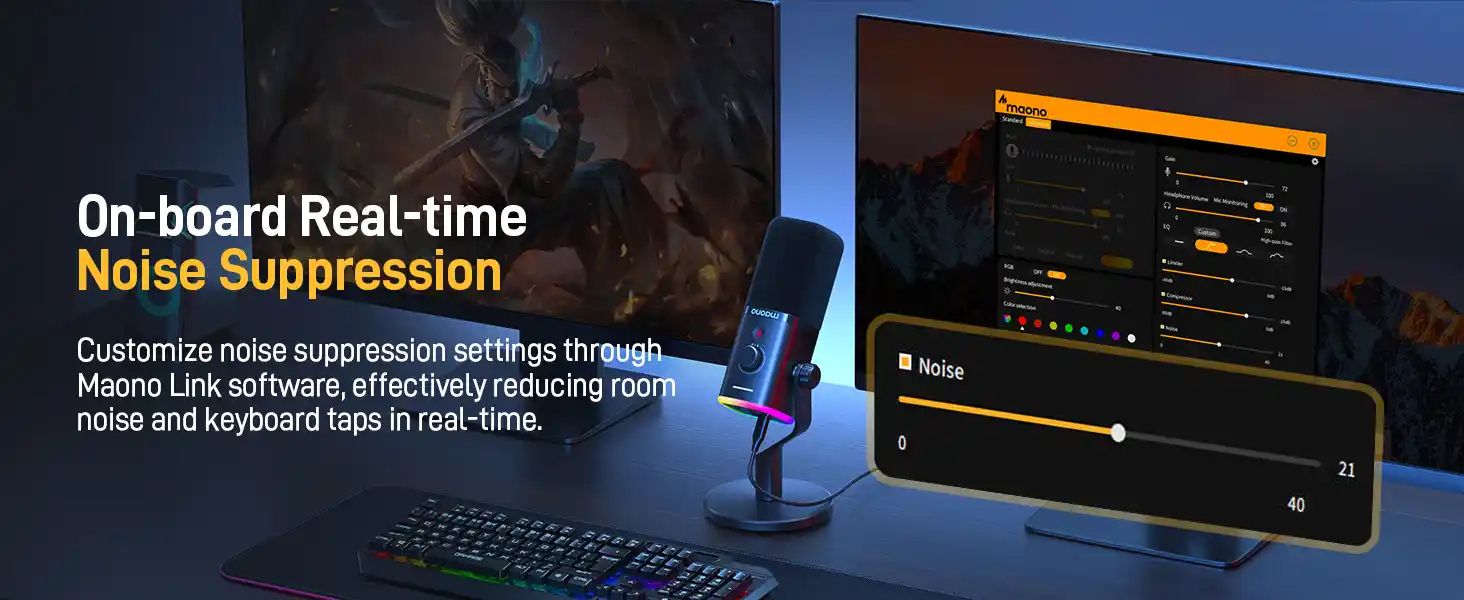 Professional MAONO PD100X dynamic microphone for YouTube