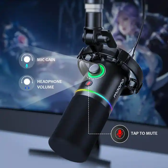 Professional MAONO PD200XS Dynamic Microphone for streaming