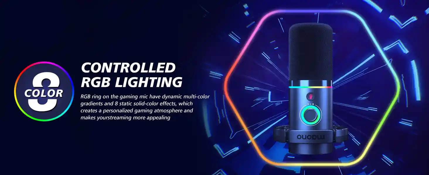 High-performance MAONO PD200X USB/XLR Dynamic Microphone Kit ideal for podcasters, content creators, and gamers