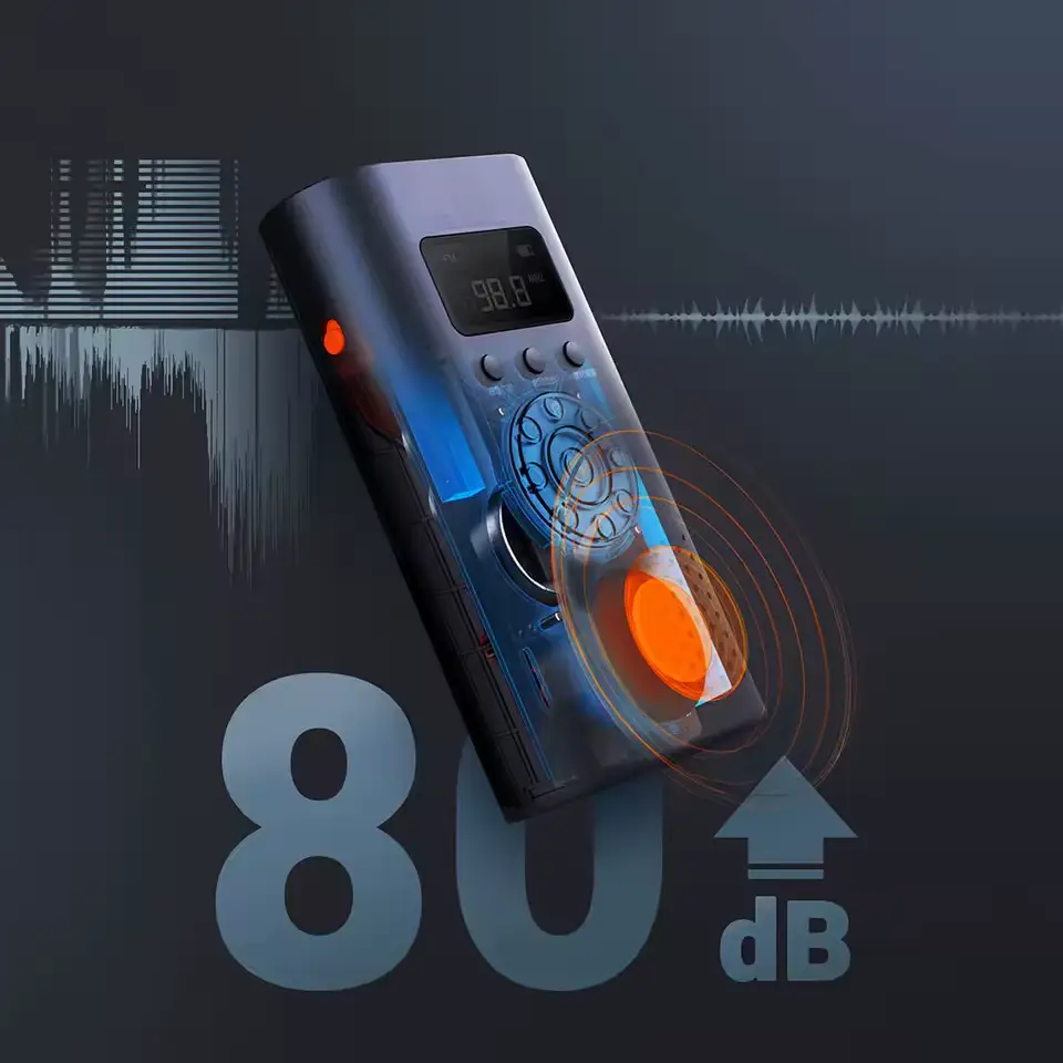 NexTool 6-in-1 Emergency Radio portable AM/FM radio with flashlight