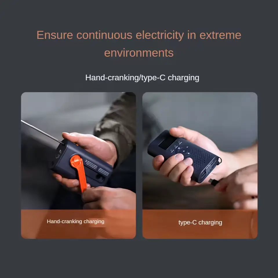 NexTool 6-in-1 Emergency Radio hand-crank generator for emergencies