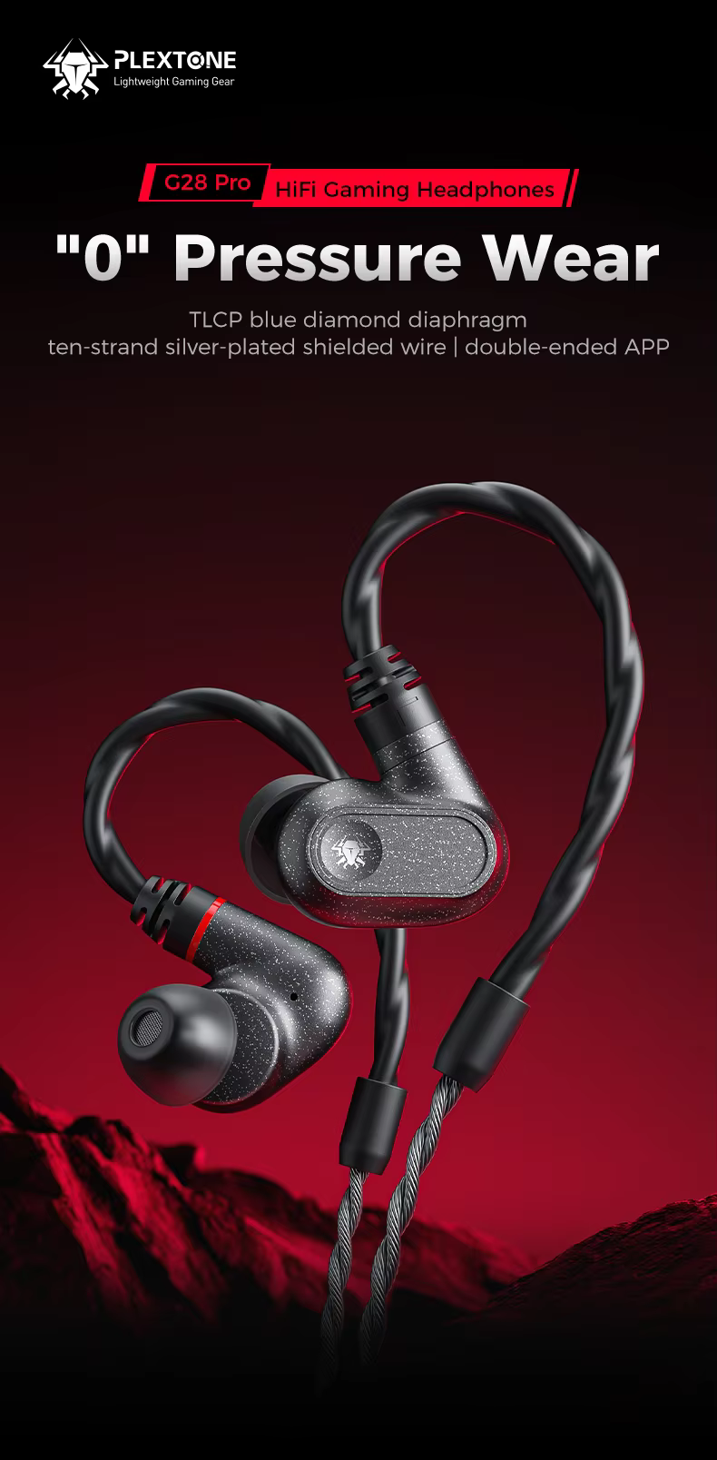 PLEXTONE G28 Pro HiFi Gaming Earphones