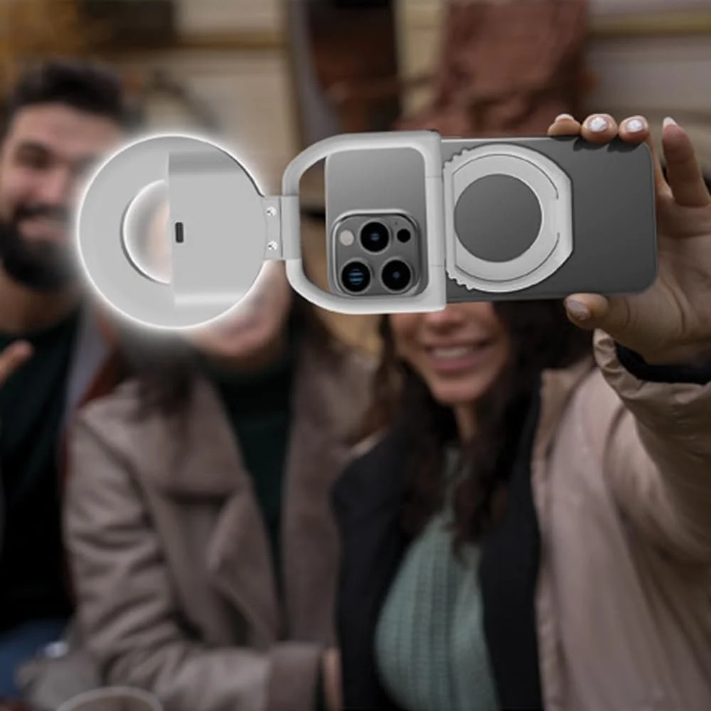 Porodo Lifestyle Snapbright Magnetic LED Fill Light portable and rechargeable