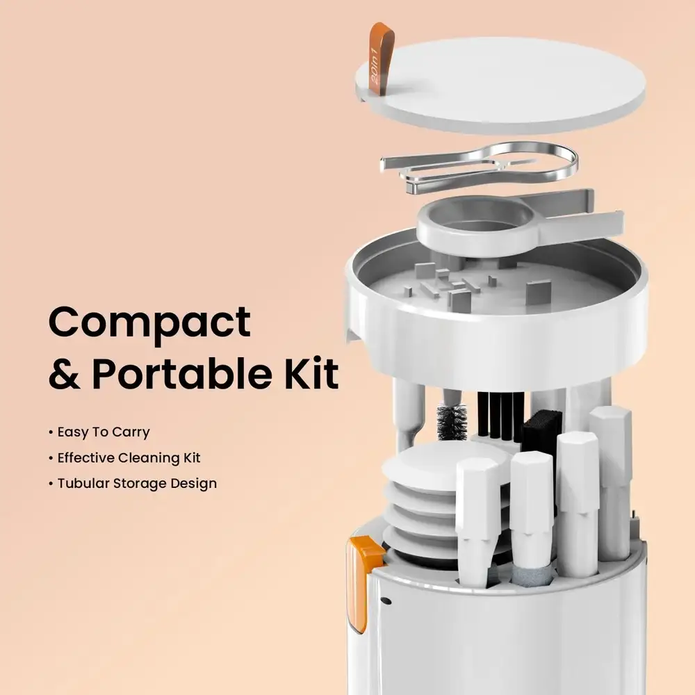 Portable Proove Mr Cleaner 20 in 1 Cleaning Kit for laptops, smartphones, and cameras