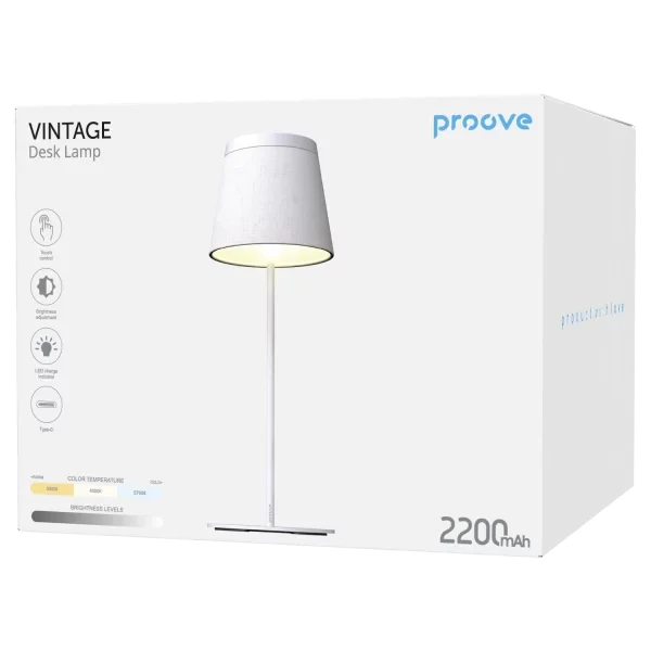 Proove Vintage LED Desk Lamp with touch sensor control