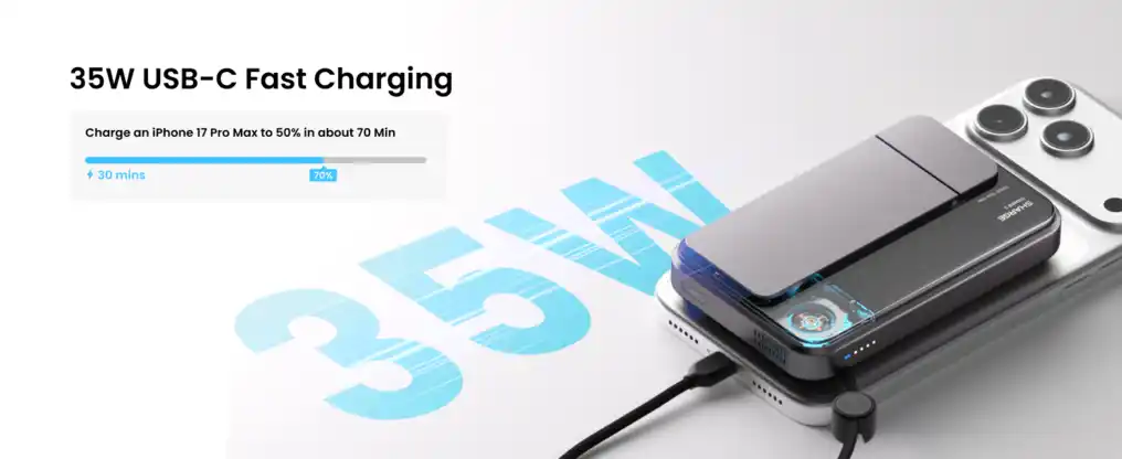 Sharge ICEMAG 3 USB-C 35W PD Power Bank