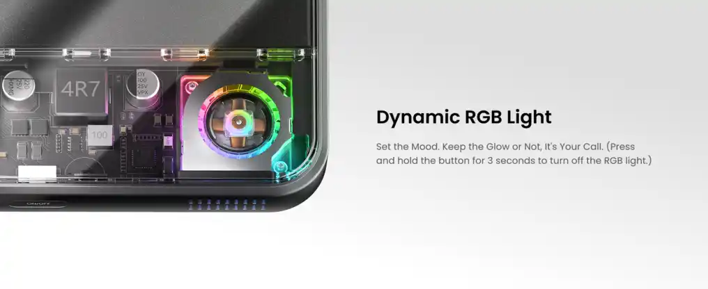 Sharge ICEMAG 3 Transparent RGB Glow Power Bank