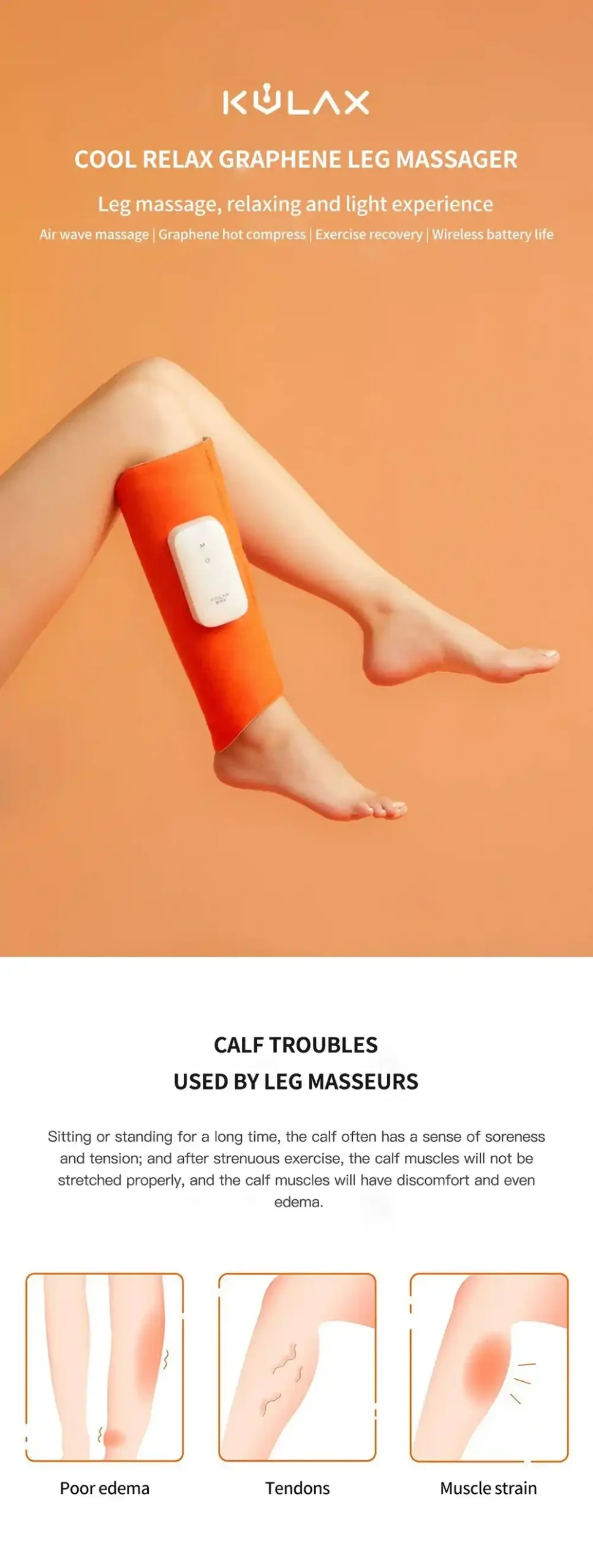 Xiaomi Kulax Graphene Leg Massager BAMQ-A4V1 with Airbag Compression