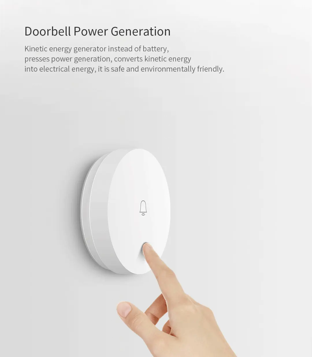Linptech G6LW-E WIFI self-powered wireless doorbell for smart home integration