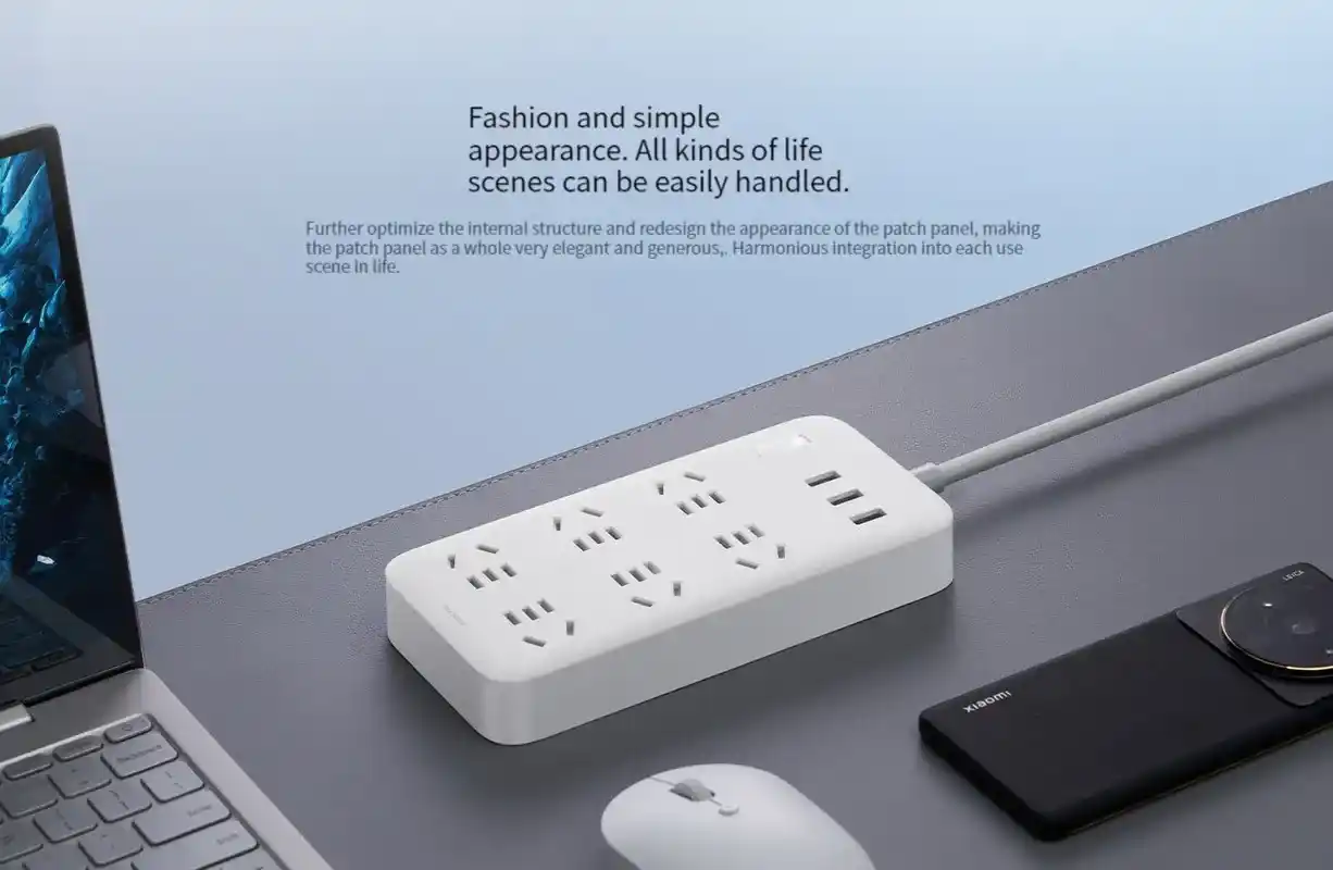 Xiaomi Mi Power Strip 6-Port extension socket with 1.8m long cable