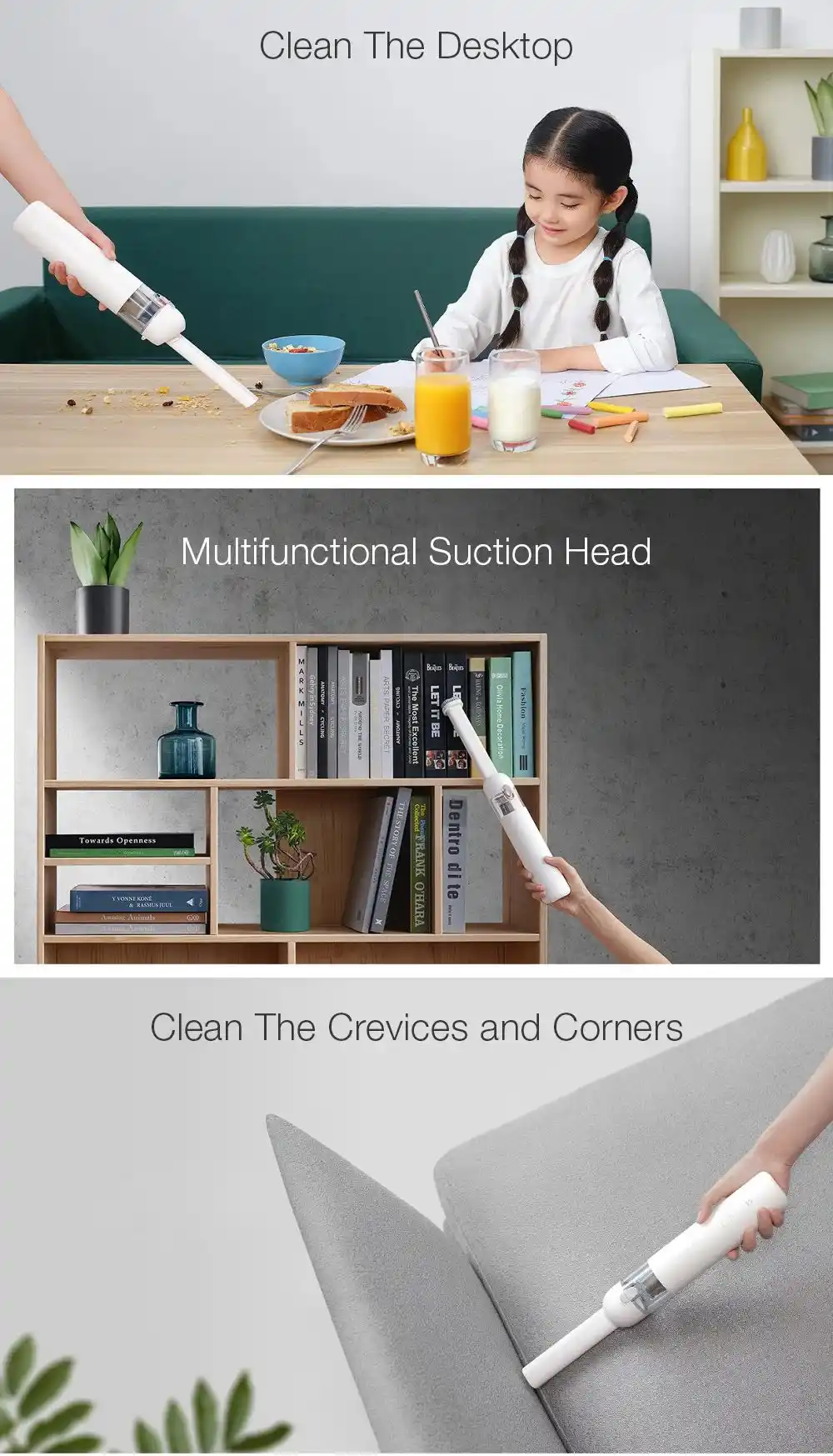 Xiaomi Mi Vacuum Cleaner Mini USB Type-C rechargeable handheld vacuum cleaner