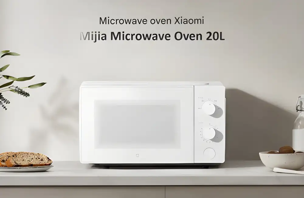 Xiaomi Microwave Oven 20L MWB020 smart microwave cooking appliance in modern kitchen
