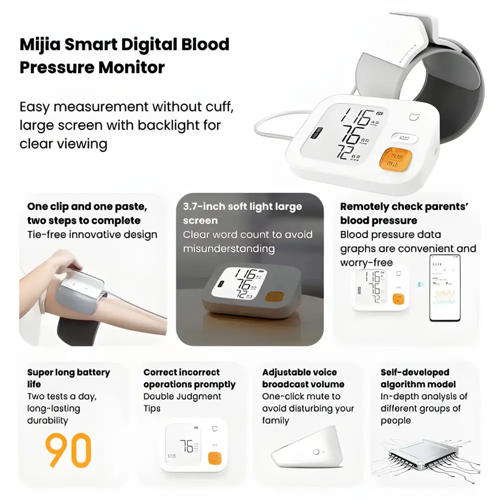 Xiaomi Mijia BPX1 smart BP monitor with voice broadcast feature