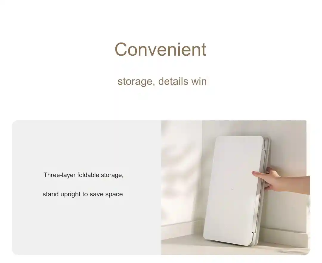 High-density graphene heating film Xiaomi Mijia Foldable Food Warmer Board for kitchen use