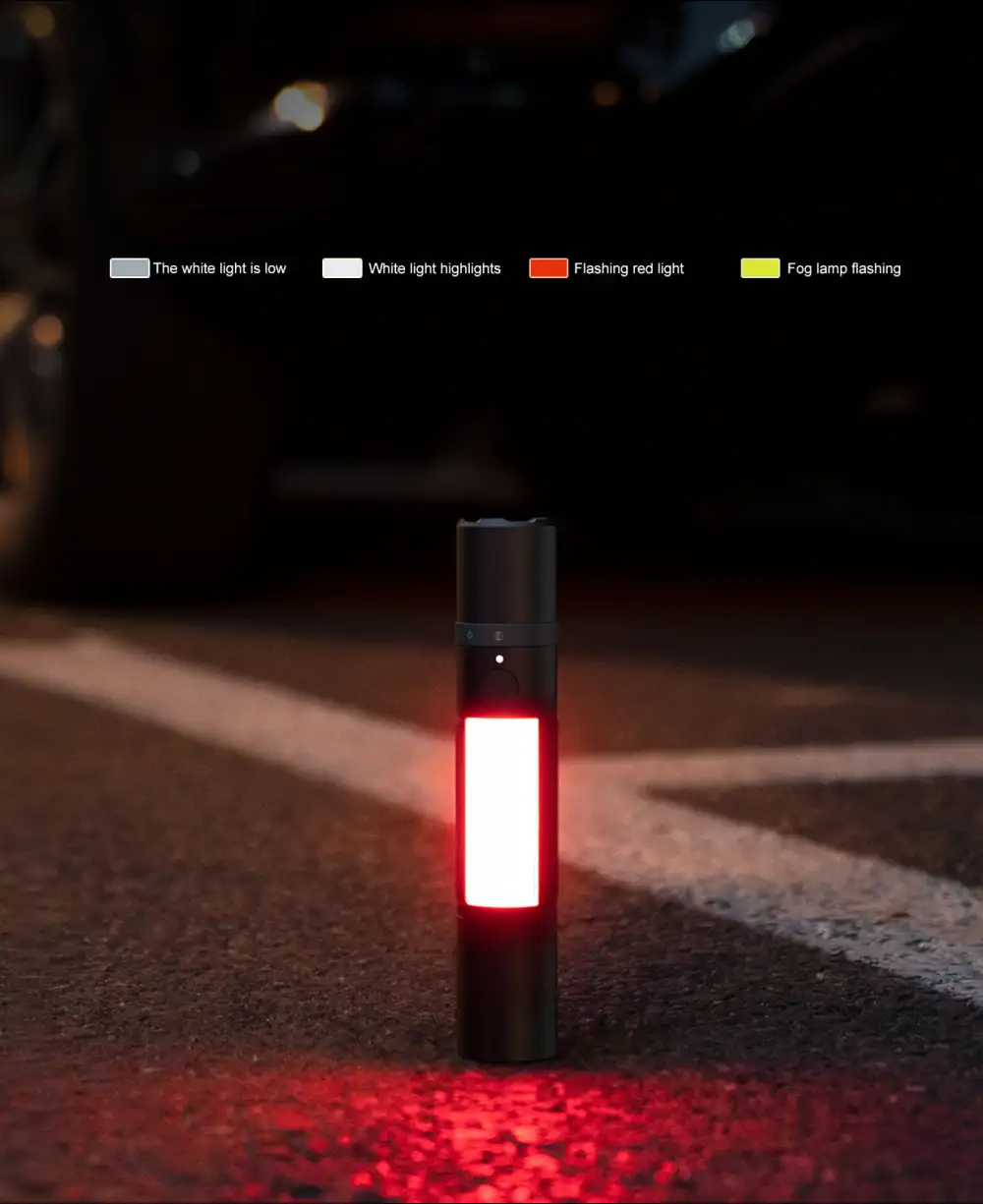 Xiaomi Mijia multifunctional flashlight with seat belt cutter and window breaker