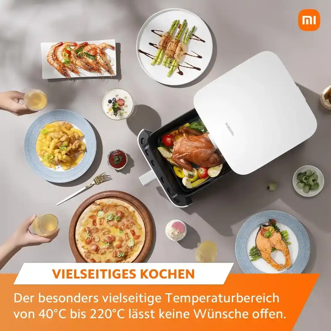Xiaomi Mijia 6.5L Smart Air Fryer MAF10 wide temperature range 40–220°C