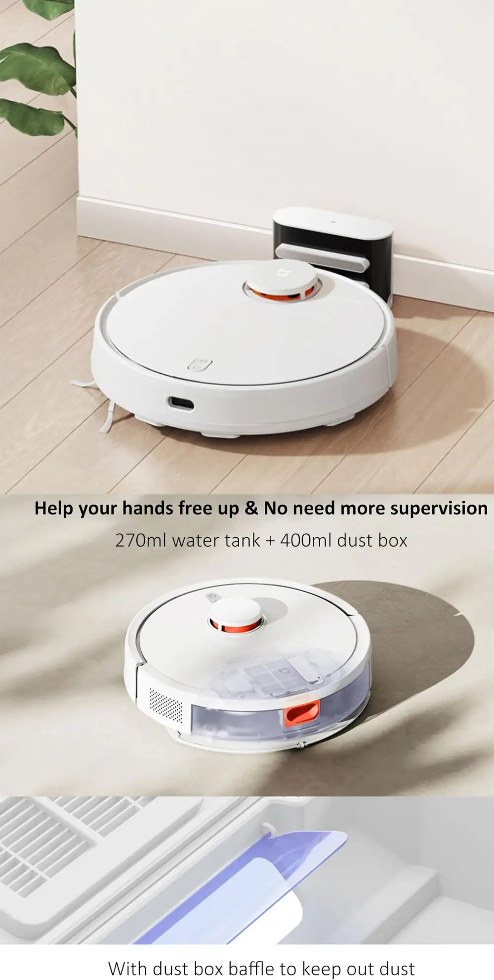 Xiaomi Robot Vacuum Cleaner 3C Enhanced Edition Bangladesh