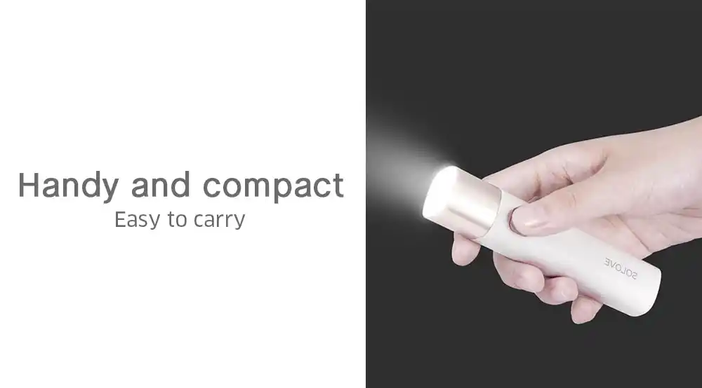 Xiaomi SOLOVE X3S aluminum alloy USB rechargeable emergency light