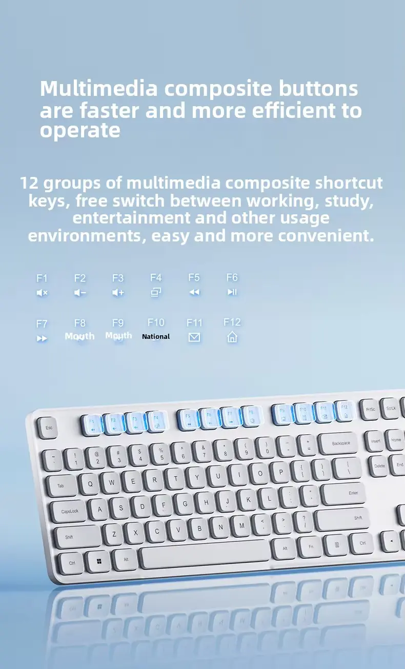 Xiaomi Wireless Keyboard Mouse Set 3 lightweight portable mouse for office use
