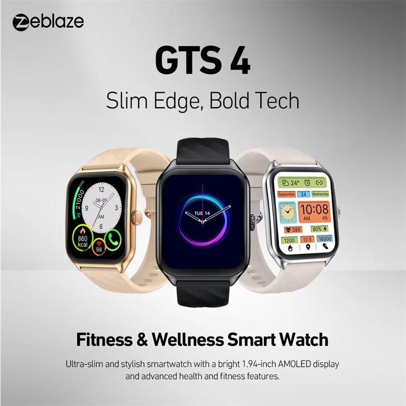 Zeblaze GTS 4 Smart Watch AMOLED Display Health Monitor