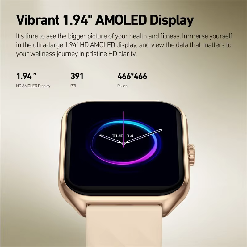 Zeblaze GTS 4 Smart Watch Heart Rate and SpO₂ Monitor